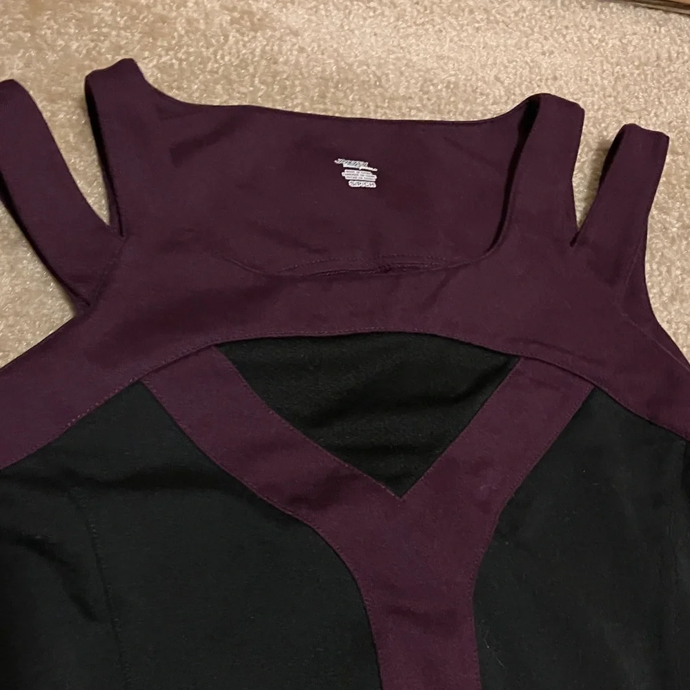 Jockey Black and Purple Colorblock Tank Top - Picture 4 of 11